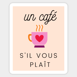 Café coffee lover French cafeteria shop Paris SVP Sticker